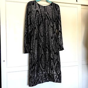 Vintage glitter sparkle and beaded low back cocktail dress